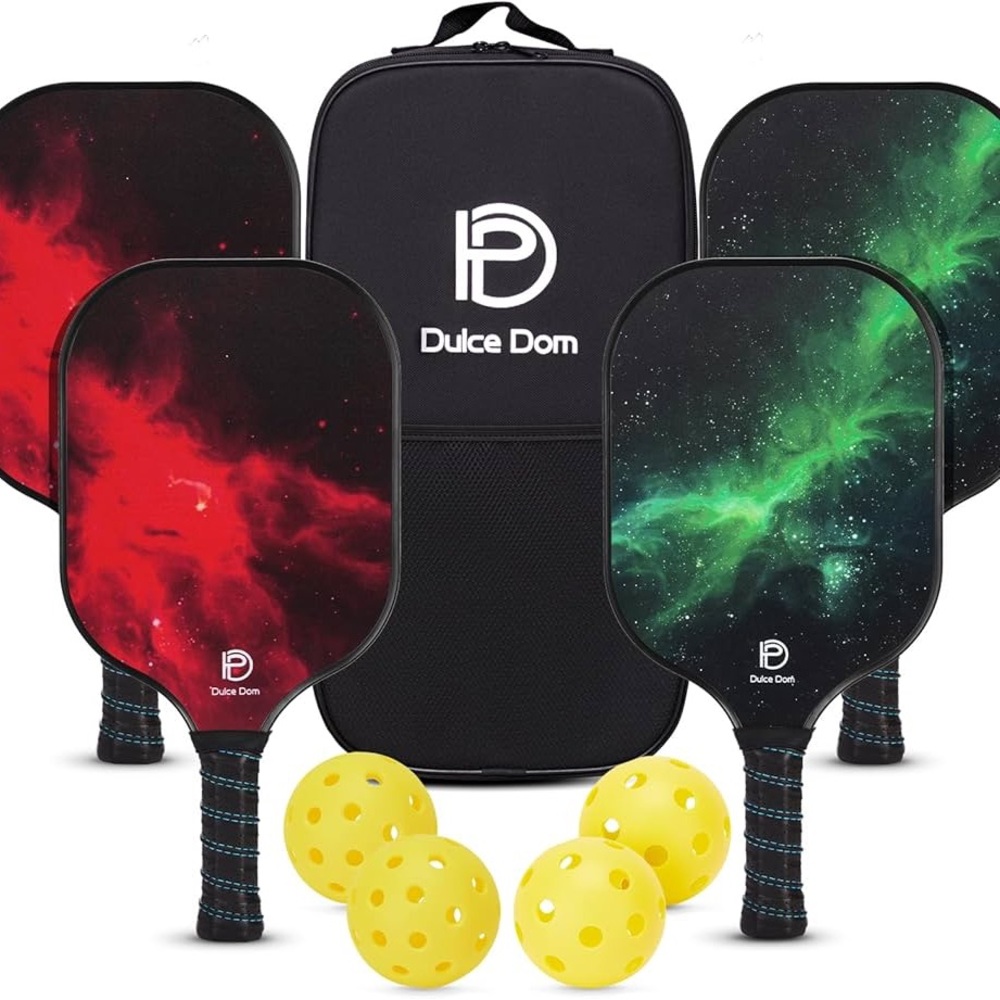 Galaxy Pickleball Set - Red and Green